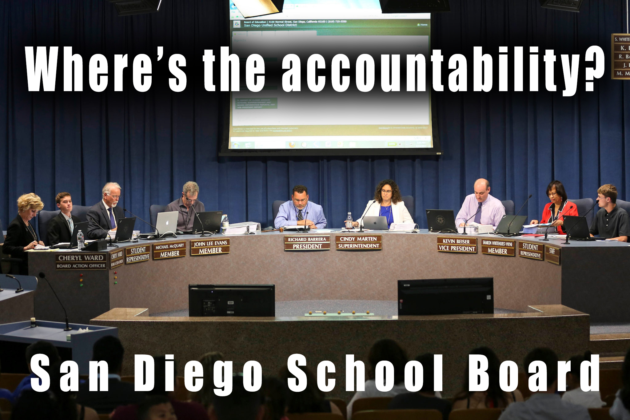 Rushed Implementation of Universal Kindergarten Program in SDUSD: A Cautionary Tale for Government Officials https://www.voiceofsandiego.org/topics/news/472-days-and-counting-san-diego-unified-sits-on-school-misconduct-records/